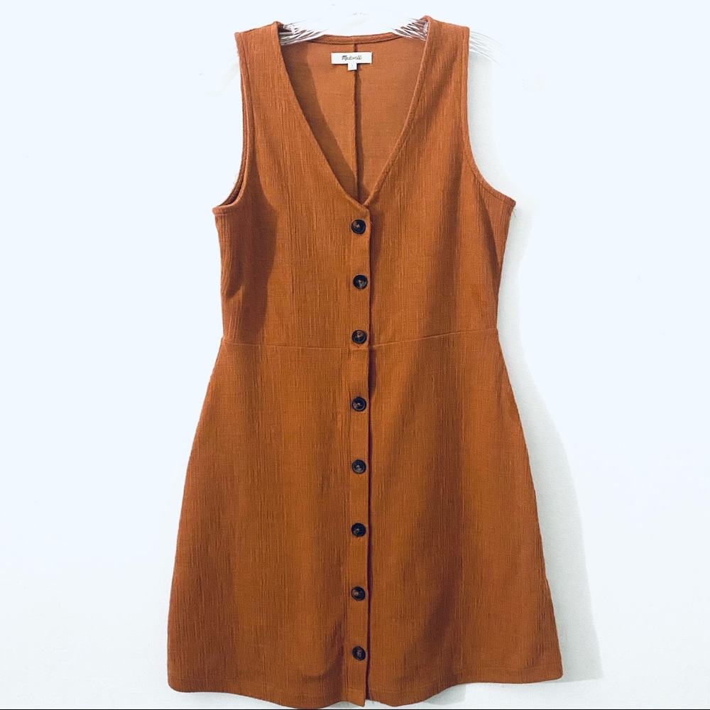 Madewell | Sleeveless Button Front Mini Dress